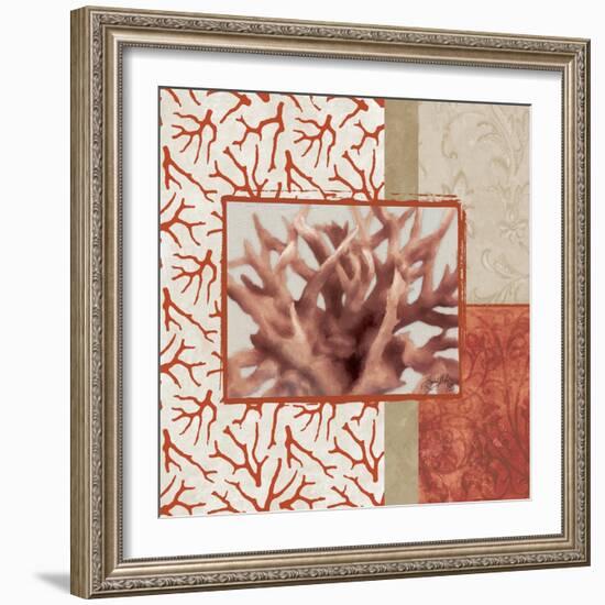 Coral Branch II-Elizabeth Medley-Framed Art Print