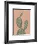 Coral Cacti I-null-Framed Art Print
