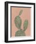 Coral Cacti I-null-Framed Art Print