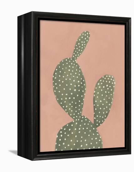 Coral Cacti I-null-Framed Stretched Canvas