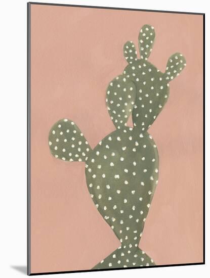 Coral Cacti II-null-Mounted Art Print