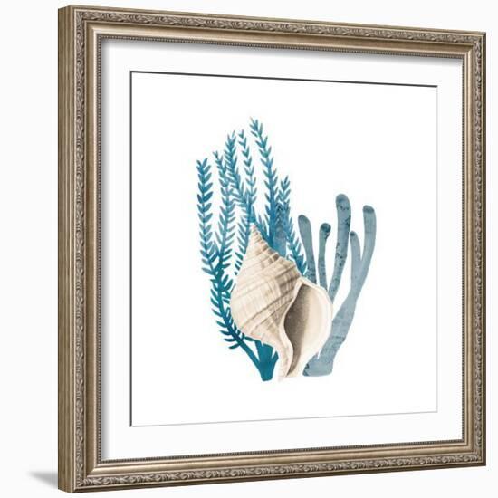 Coral Cove Blue 2-Kimberly Allen-Framed Art Print