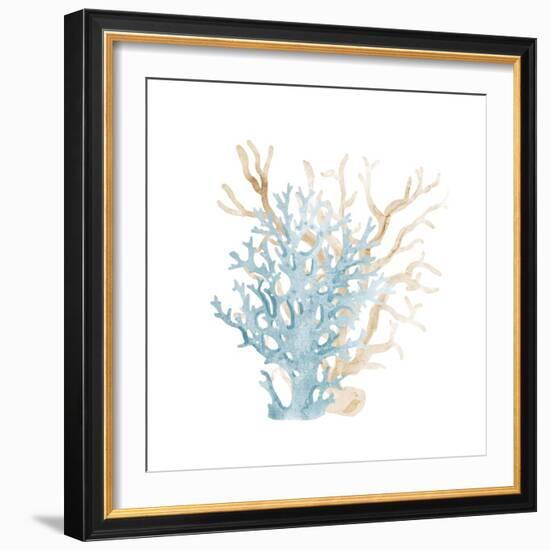 Coral Cove Blue 3-Kimberly Allen-Framed Art Print