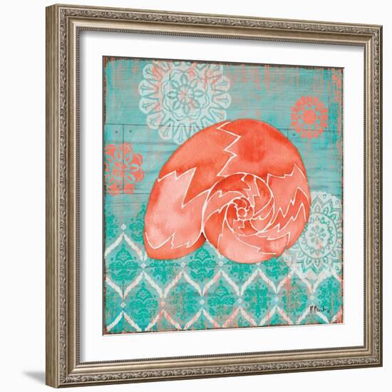 Coral Cove Shells III-Paul Brent-Framed Art Print