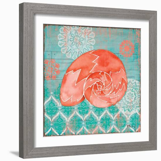 Coral Cove Shells III-Paul Brent-Framed Art Print