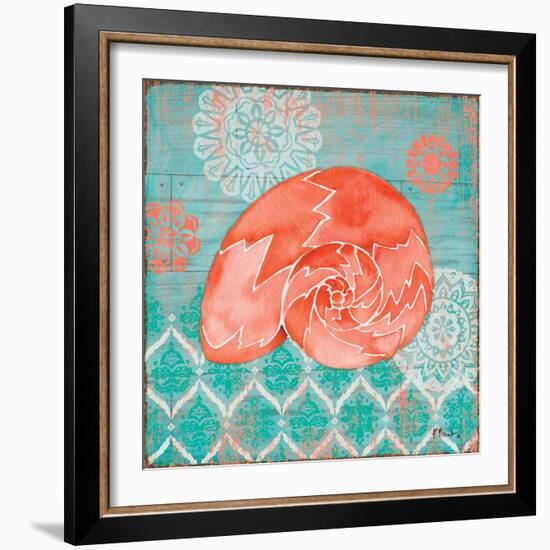 Coral Cove Shells III-Paul Brent-Framed Art Print