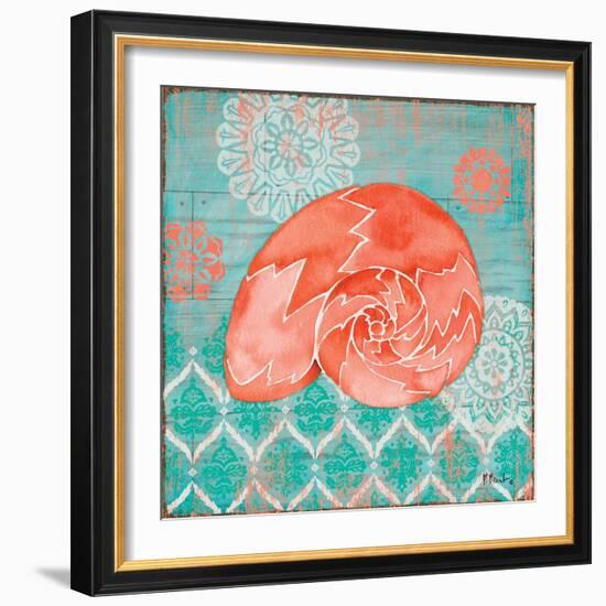 Coral Cove Shells III-Paul Brent-Framed Art Print