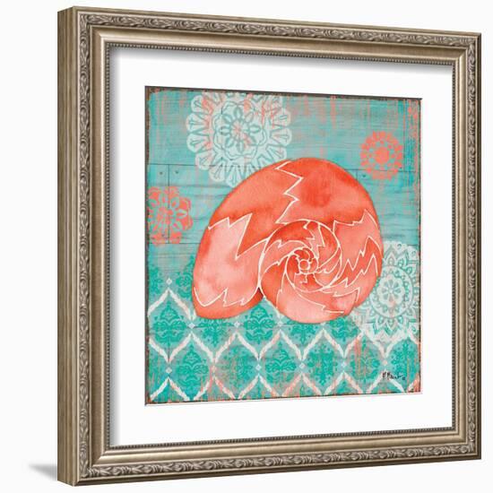 Coral Cove Shells III-Paul Brent-Framed Art Print