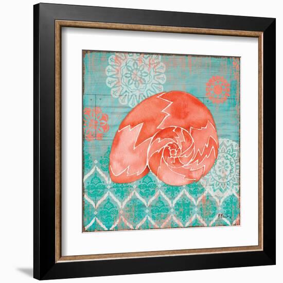 Coral Cove Shells III-Paul Brent-Framed Art Print