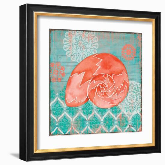 Coral Cove Shells III-Paul Brent-Framed Art Print