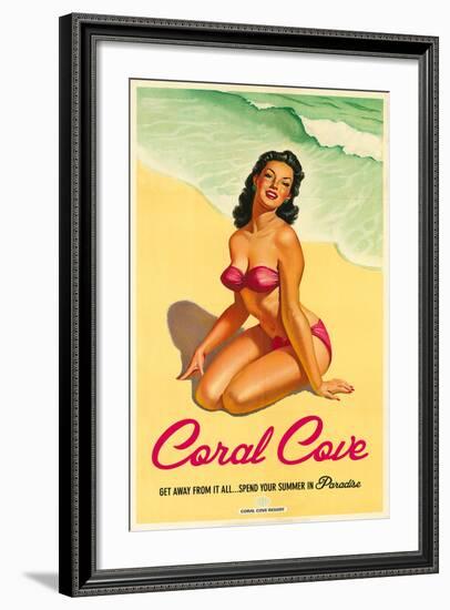 Coral Cove-The Vintage Collection-Framed Art Print