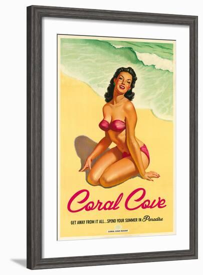 Coral Cove-The Vintage Collection-Framed Art Print