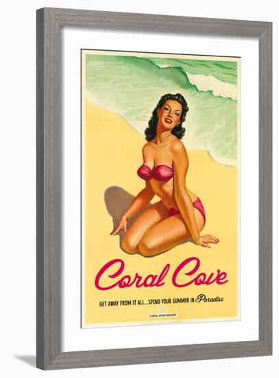 Coral Cove-The Vintage Collection-Framed Art Print