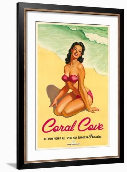 Coral Cove-The Vintage Collection-Framed Art Print