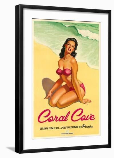Coral Cove-The Vintage Collection-Framed Art Print