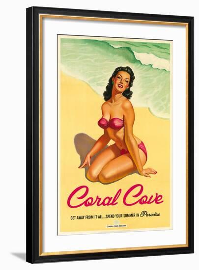 Coral Cove-The Vintage Collection-Framed Art Print