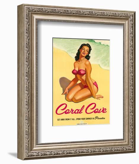 Coral Cove-The Vintage Collection-Framed Art Print