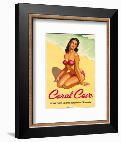 Coral Cove-The Vintage Collection-Framed Art Print