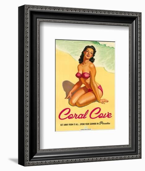 Coral Cove-The Vintage Collection-Framed Art Print