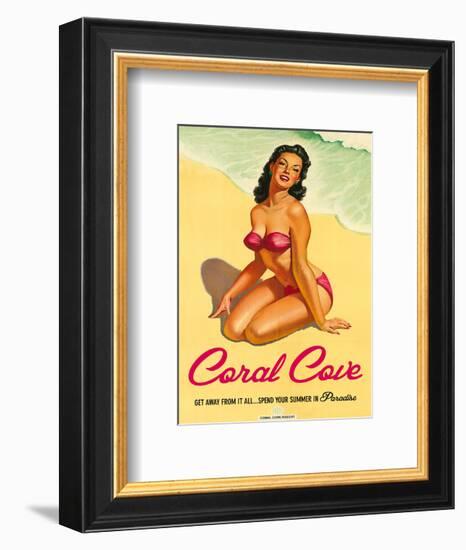 Coral Cove-The Vintage Collection-Framed Art Print