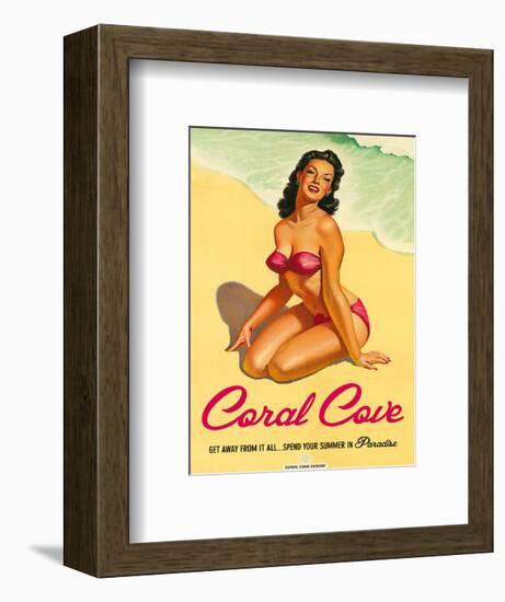 Coral Cove-The Vintage Collection-Framed Art Print