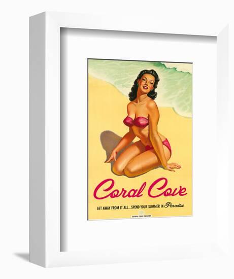 Coral Cove-The Vintage Collection-Framed Art Print