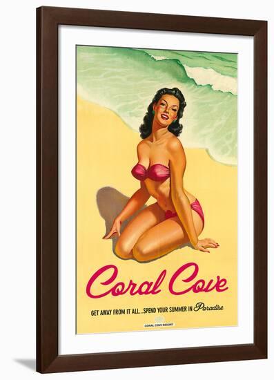 Coral Cove-The Vintage Collection-Framed Giclee Print