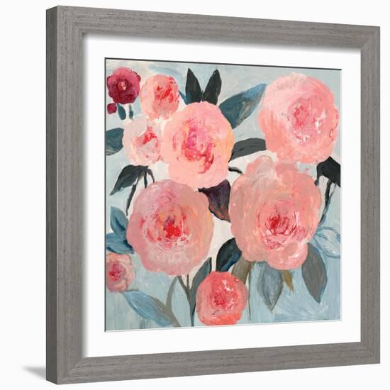 Coral Floral-PI Studio-Framed Art Print