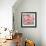 Coral Floral-PI Studio-Framed Art Print displayed on a wall