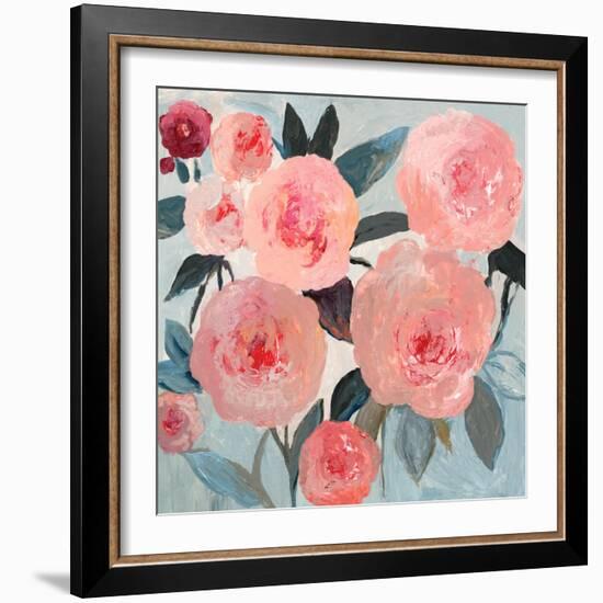 Coral Floral-PI Studio-Framed Art Print