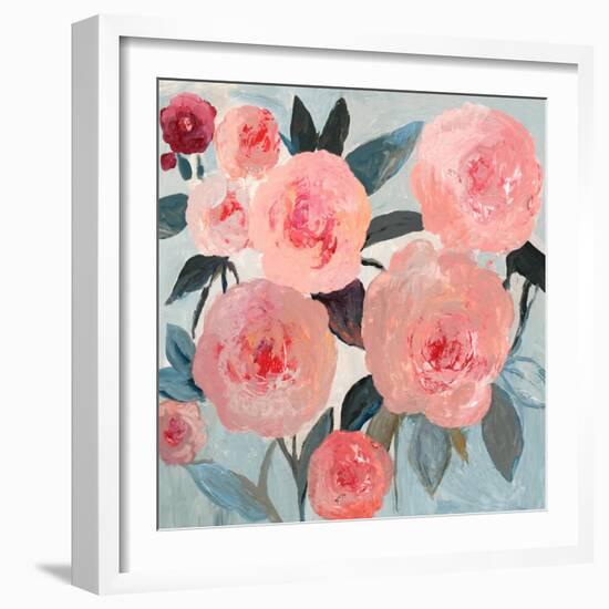 Coral Floral-PI Studio-Framed Art Print