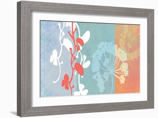 Coral Flowers-Jan Weiss-Framed Art Print