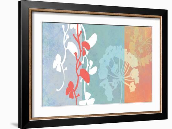 Coral Flowers-Jan Weiss-Framed Art Print