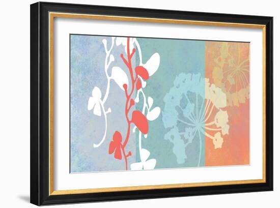 Coral Flowers-Jan Weiss-Framed Art Print