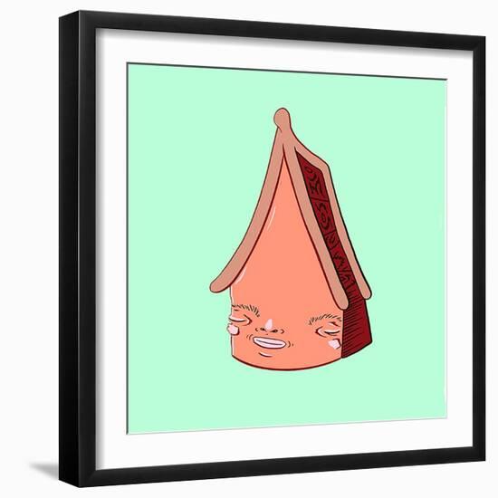 Coral House-Danielle O'Malley-Framed Art Print