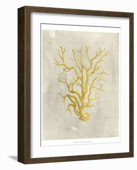 Coral in Mustard-Vision Studio-Framed Art Print