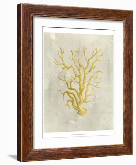 Coral in Mustard-Vision Studio-Framed Art Print