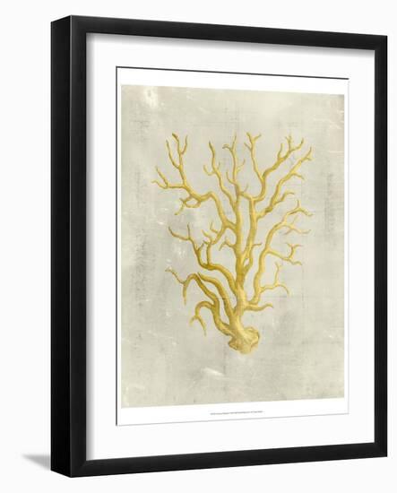 Coral in Mustard-Vision Studio-Framed Art Print