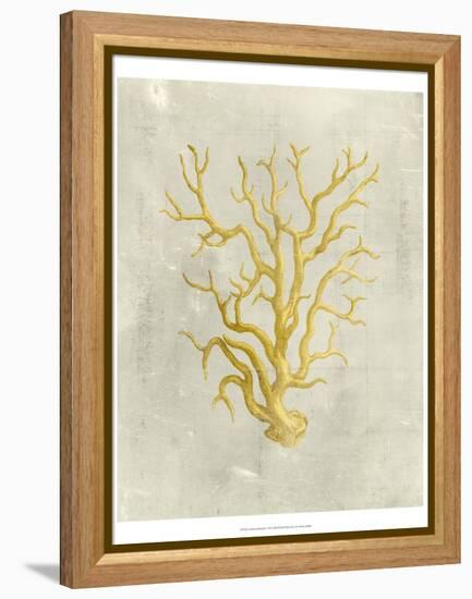 Coral in Mustard-Vision Studio-Framed Stretched Canvas