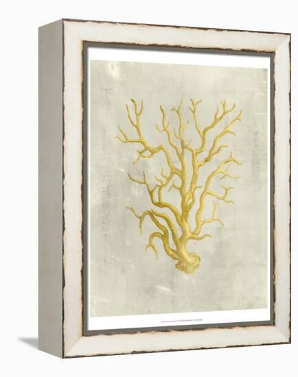 Coral in Mustard-Vision Studio-Framed Stretched Canvas