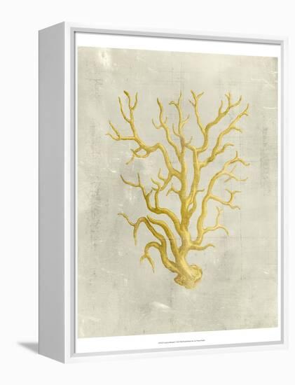 Coral in Mustard-Vision Studio-Framed Stretched Canvas