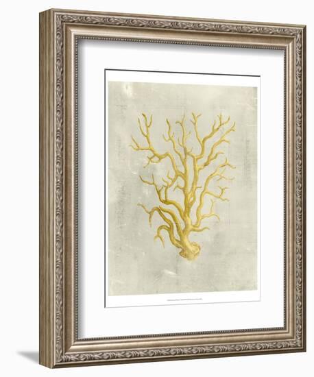 Coral in Mustard-Vision Studio-Framed Art Print