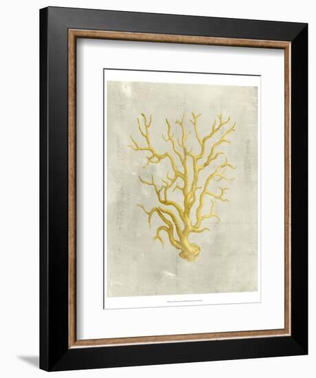 Coral in Mustard-Vision Studio-Framed Art Print