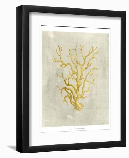 Coral in Mustard-Vision Studio-Framed Art Print