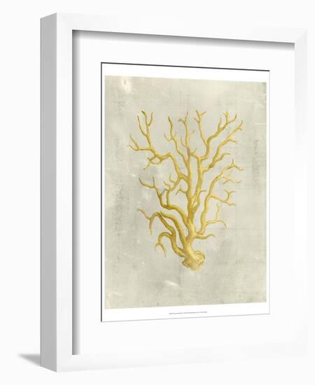 Coral in Mustard-Vision Studio-Framed Art Print