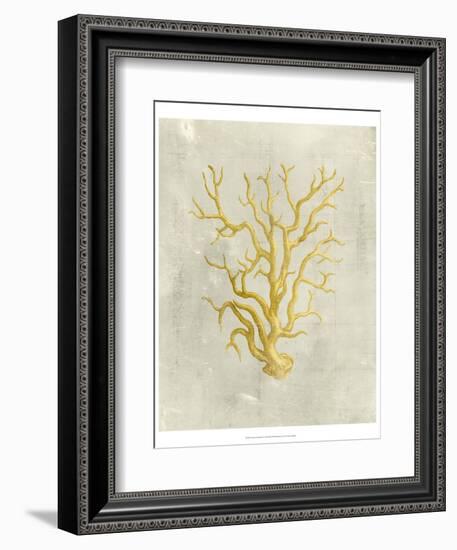 Coral in Mustard-Vision Studio-Framed Art Print