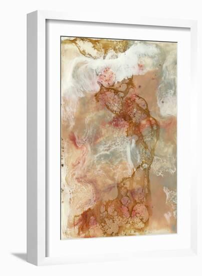 Coral Lace I-Jennifer Goldberger-Framed Art Print