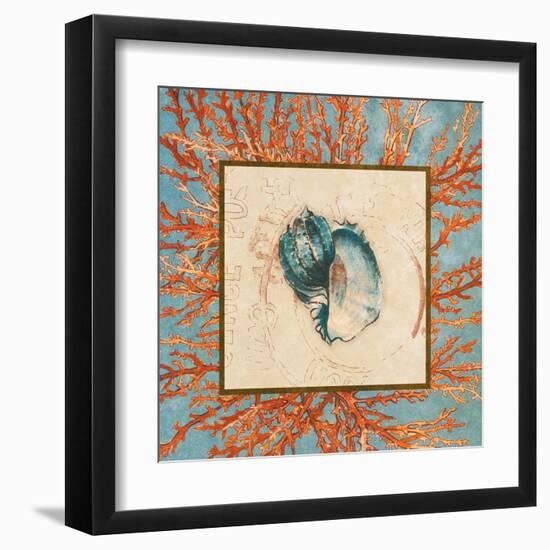 Coral Medley Shell II-Lanie Loreth-Framed Art Print