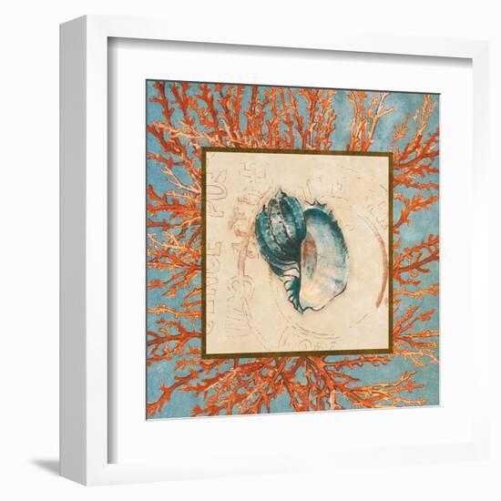 Coral Medley Shell II-Lanie Loreth-Framed Art Print