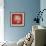 Coral on Red IV-Vision Studio-Framed Art Print displayed on a wall